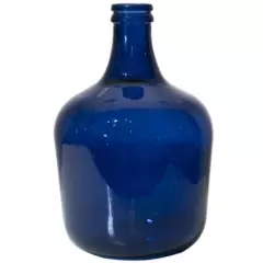 VIDRIOS SAN MIGUEL - Garrafa Botella 12L Vidrio Azul 27x42x27cm
