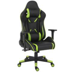 JUST HOME COLLECTION - Silla Gamer Verde/Negro