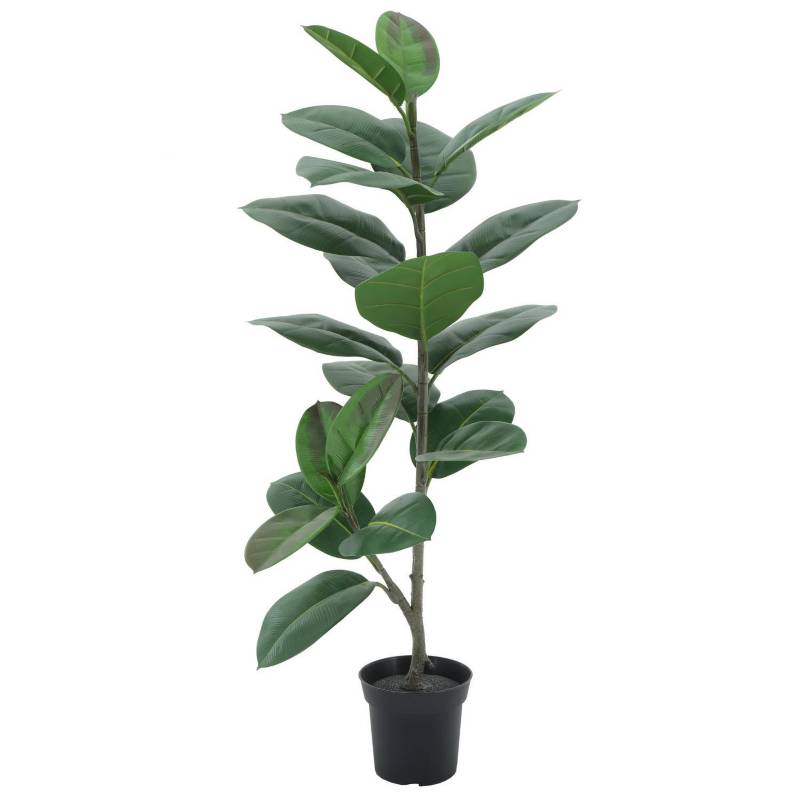 Planta Artificial Gomero Verde 100cm