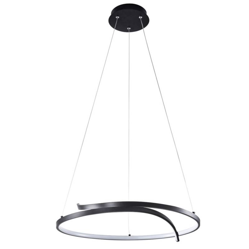 JUST HOME COLLECTION - Lámpara Colgante LED Circular Negra