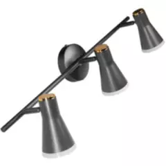 JUST HOME COLLECTION - Barra LED Pipa 3 Luces Negro