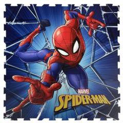 MARVEL - Alfombra Cuadrada EVA Spiderman 9 Piezas 88x88cm