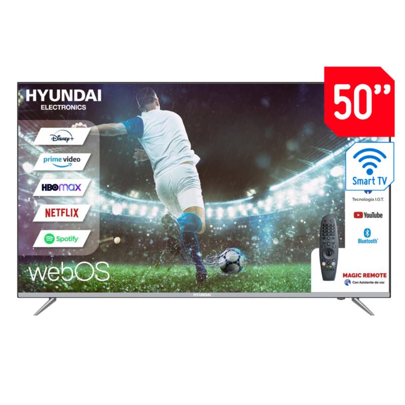 HYUNDAI - Televisor Hyundai 4K Borderless 50" HYLED5017W4KM