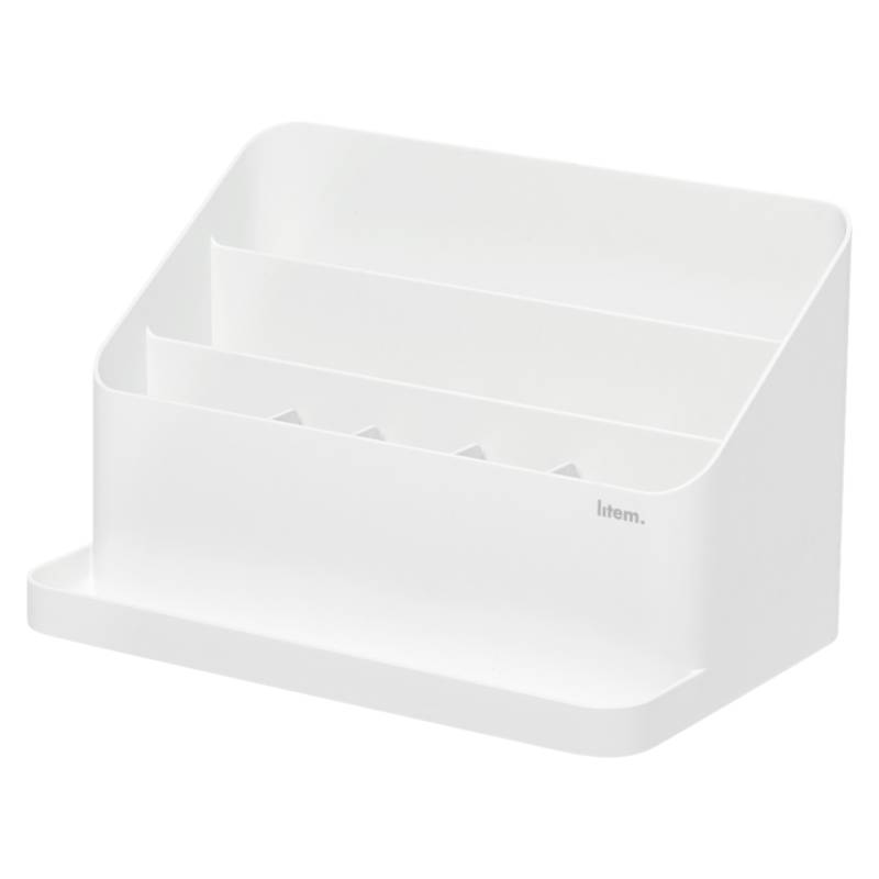Organizador de escritorio mediano abs 18x9x9 cm color blanco