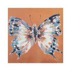 Cuadro Canvas Butterfly Naranja 50x50cm