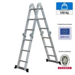 REDLINE - Escalera Multipropósito Aluminio 12 Pasos