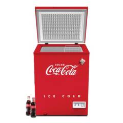 NOSTALGIA - Congeladora Nostalgia 140 Lt Coca Cola CKRFCF50CR Rojo