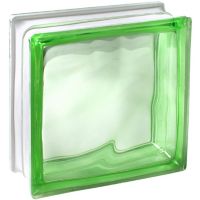 Ladrillo de vidrio nublado verde
