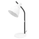 Lámpara de escritorio Aarón 1 luz E27 blanco