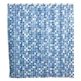 Cortina de baño venecitas azul 178 x 180 cm