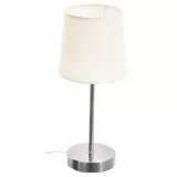 Lámpara de mesa 1 luz metal y tela