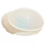 Tortuga plástica ovalada blanca con Aro 1 luz E27