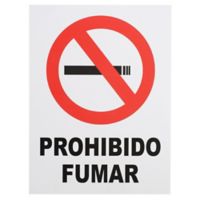 Cartel prohibido fumar 40 x 30 cm