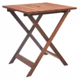 Mesa de exterior Arandu de madera plegable cuadrada marrón
