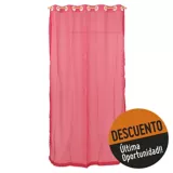 Cortina de tela Jade Velo 135 x 220 cm rosa