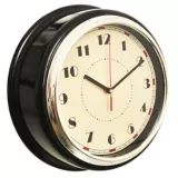 Reloj de pared Chrome negro 30 cm