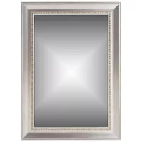 Espejo rectangular plateado 78 x 108 cm