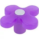 Tirador Flor violeta 4,3 x 3,8 cm 1 pieza