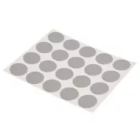 Tapa tornillo adhesivo 20 unidades aluminio 1,3 cm