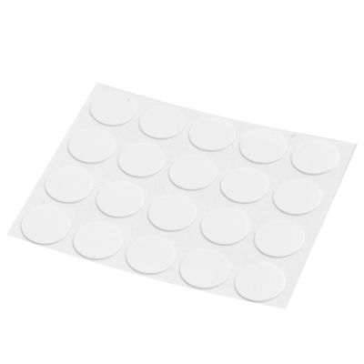 Tapa tornillo adhesivo 20 unidades blanco 1,3 cm 