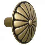 Tirador botón 1 pieza dorado viejo 3,5 cm