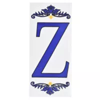 Letra Z de cerámica 6,5 x 14,5 cm
