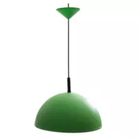 Lámpara de techo colgante verde 1 luz E27