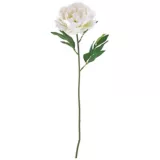 Flor artificial vara peonia blanco 63 cm