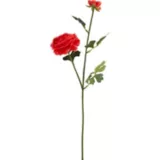Flor artificial vara ranun rojo 54 cm