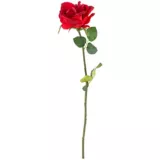 Flor artificial vara rosa roja 54 cm