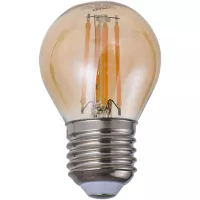 Lámpara de luz LED filamento 4 w G45 E27 ambar
