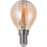 Lámpara de luz LED filamento 4 w G45 E14 ambar