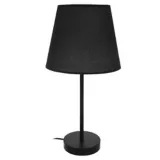 Lámpara de mesa 1 luz E27 60 w negra