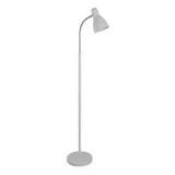 Lámpara de pie con cabezal móvil blanca 1 luz E27
