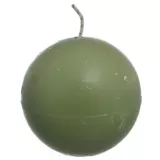 Vela esfera lisa verde de 6 cm