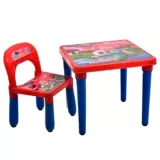 Juego de mesa y 1 silla infantil roja