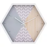 Reloj de pared hexagonal 39,5 x 34,2 cm