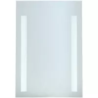 Espejo para baño rectangular 50 x 70 cm con luz led