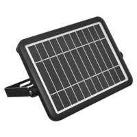 Foco panel exterior solar con sensor leadpad negro