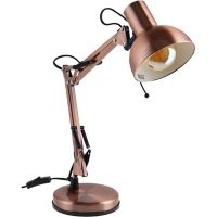 Lámpara de escritorio Moderna cobre 1 luz E27 30 W