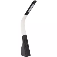 Lámpara de escritorio LED blanco y negro