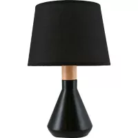 Lámpara de mesa Harlow negra 1 luz E14