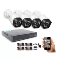 Kit de vigilancia HD con 4 cámaras