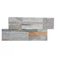 Revestimiento piedra interior y exterior Mosaico multicolor 18 x 35 cm