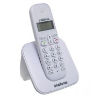 Teléfono inalámbrico digital con identificador blanco