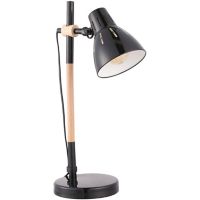 Lámpara de escritorio Philis negra 1 luz E27