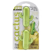 Pack de 2 clips para bolsas cactus