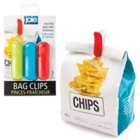 Pack de 3 clips para bolsas multicolor
