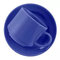Taza de te con plato azul 200 ml