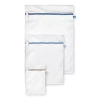 Pack de 3 bolsas para lavadora de polietileno blanca